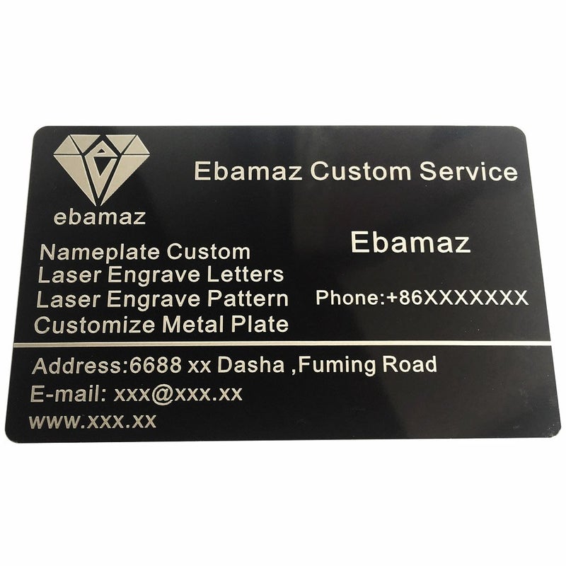 Ebamaz 100PCS Aluminum Alloy Metal Card Plate 3.4 X2.13X0.008 inch for Laser Engrave (Golden, Blank,Thin) - Image 5